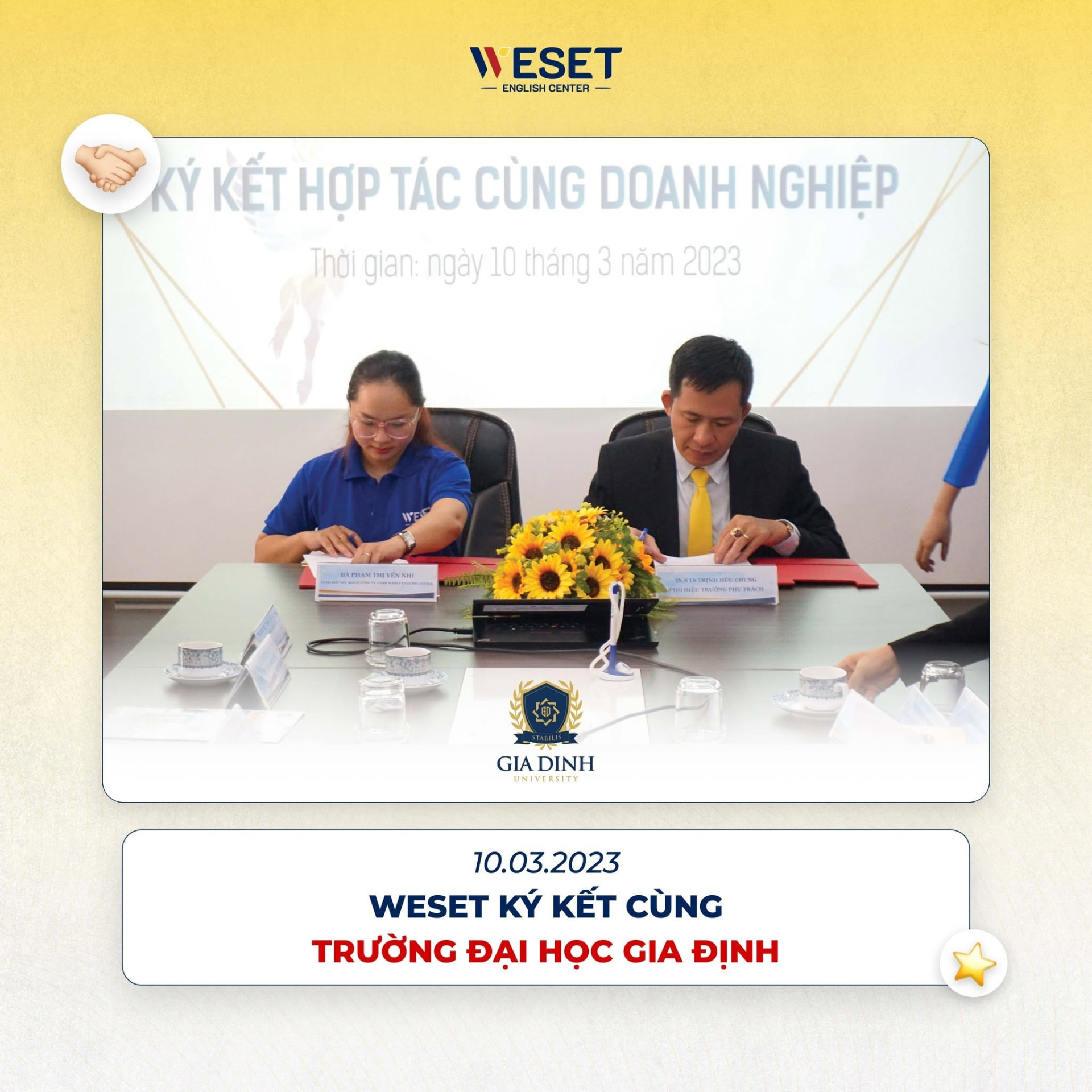 WESET ký kết hợp tác cùng Trường Đại học Gia Định