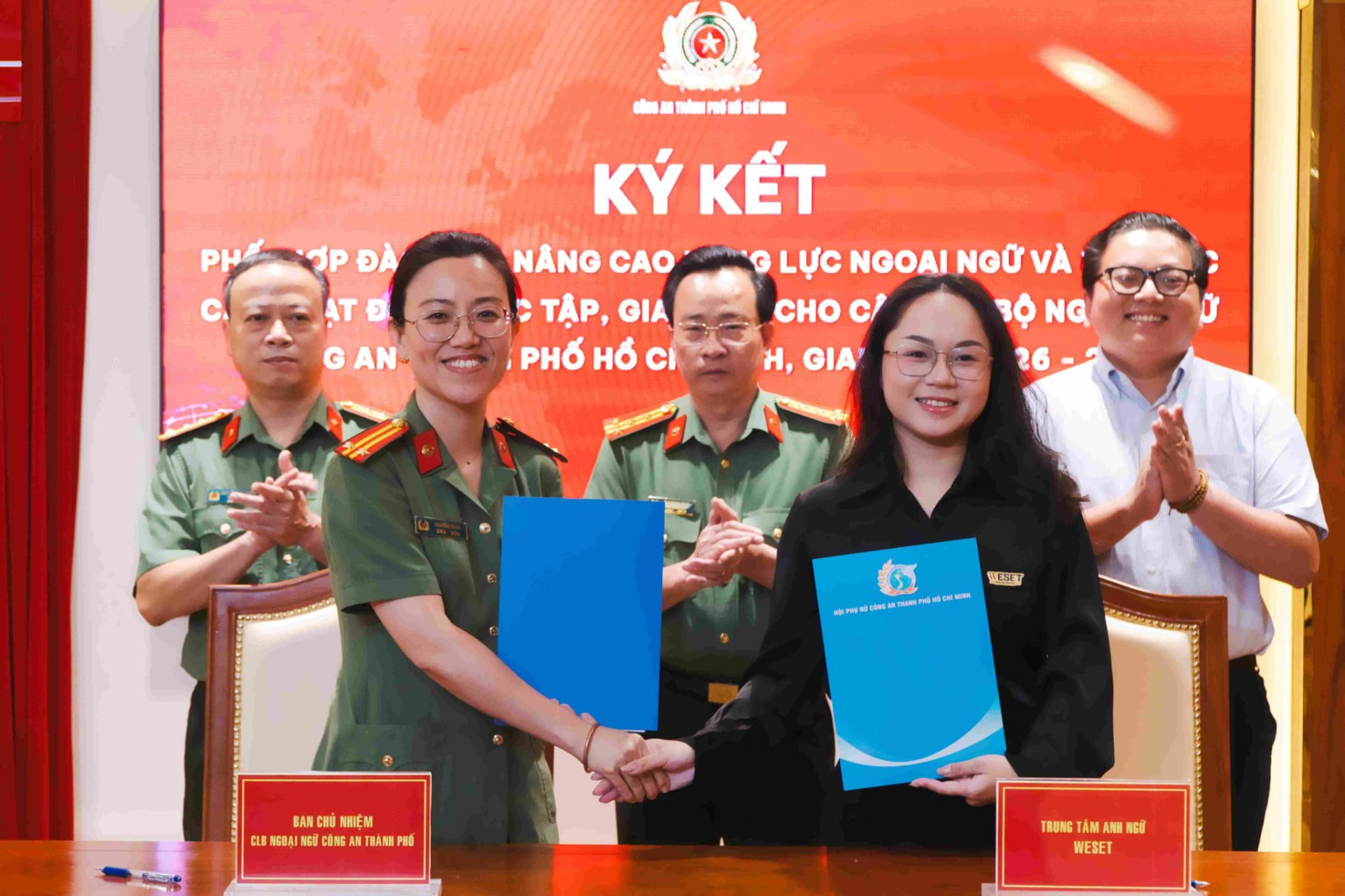 WESET ký kết hợp tác cùng Lễ ký kết nâng cao năng lực ngoại ngữ – Công an TP.HCM
