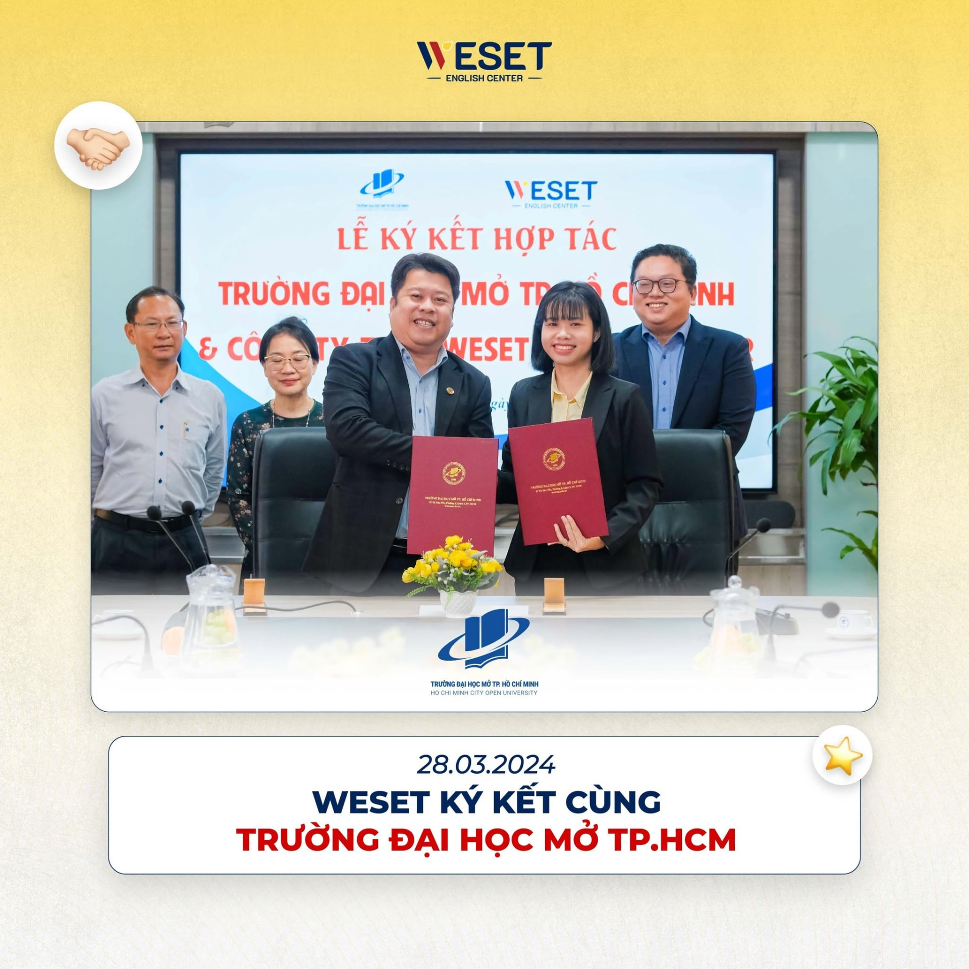WESET ký kết hợp tác cùng Trường Đại học Mở TP.HCM