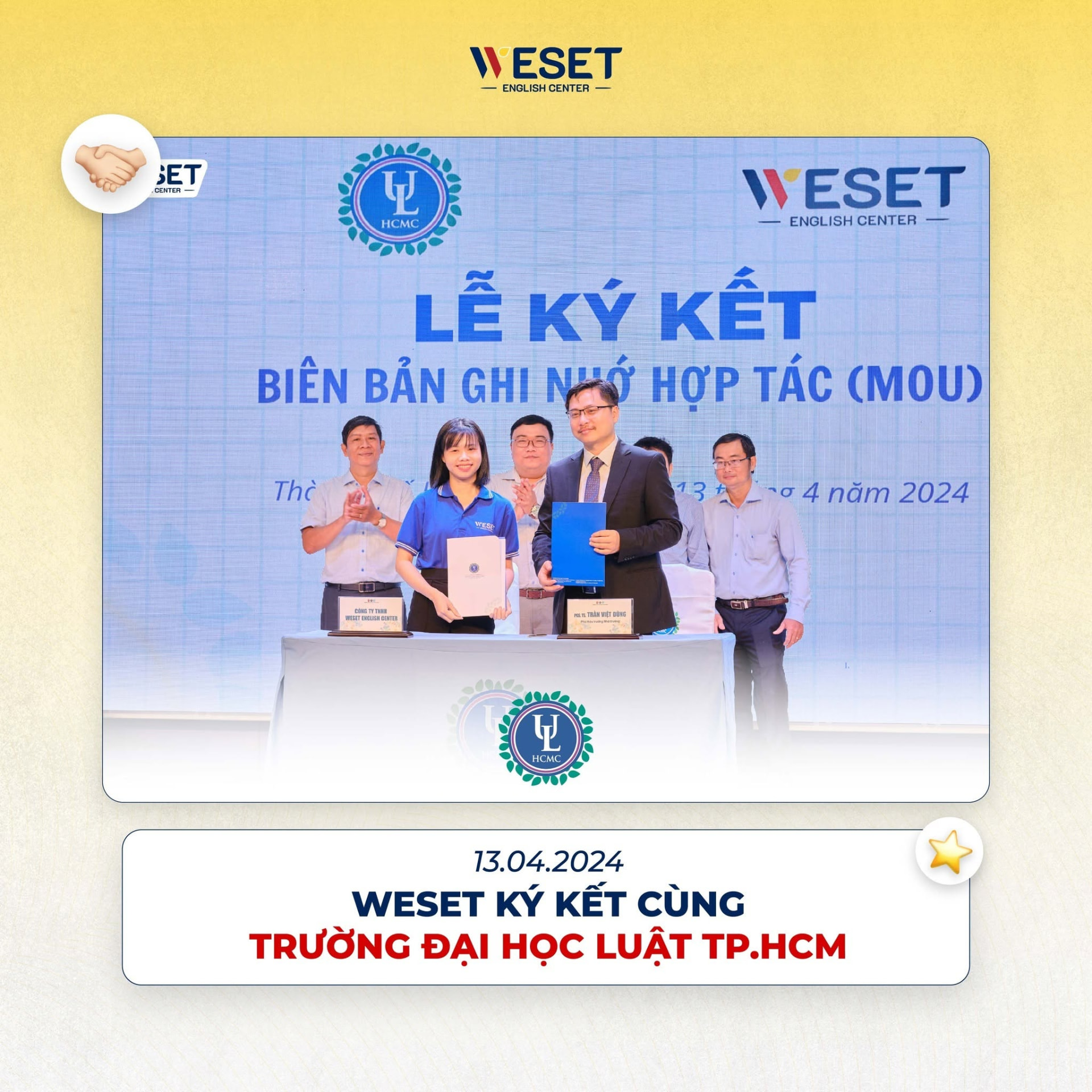 WESET ký kết hợp tác cùng Trường Đại học Luật TP.HCM