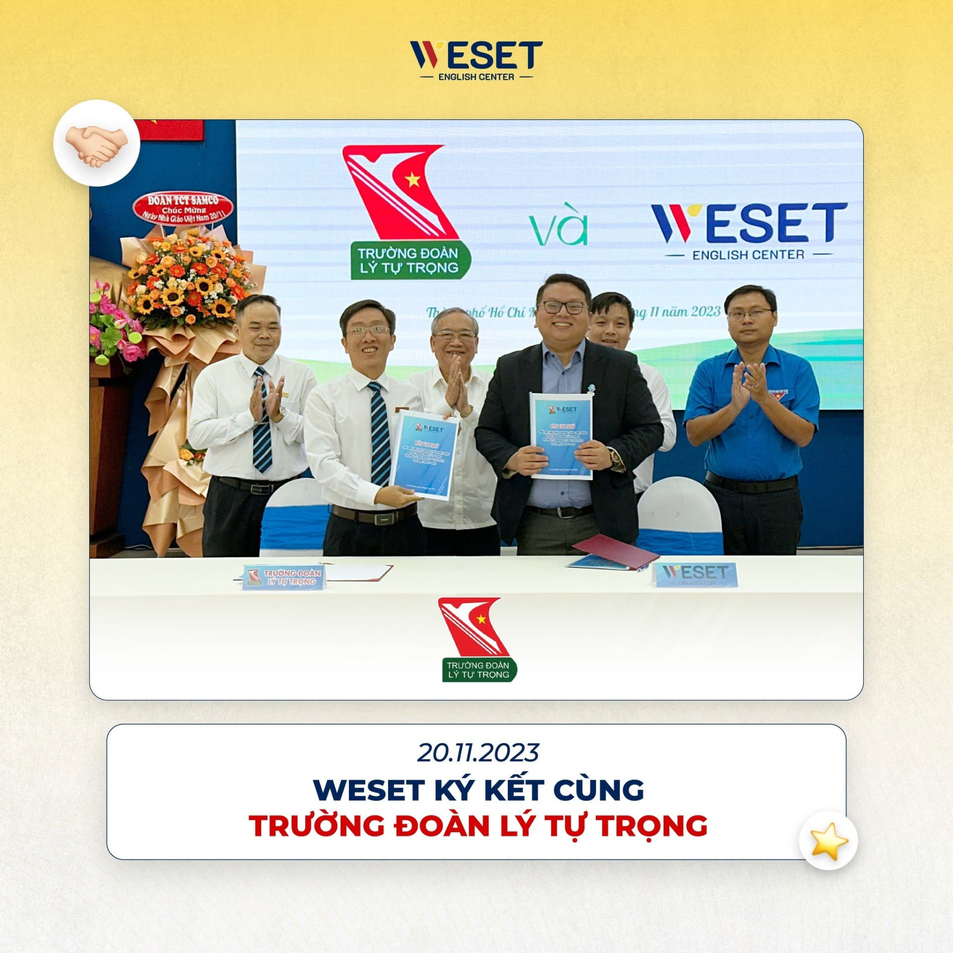 WESET ký kết hợp tác cùng Trường Đoàn Lý Tự Trọng