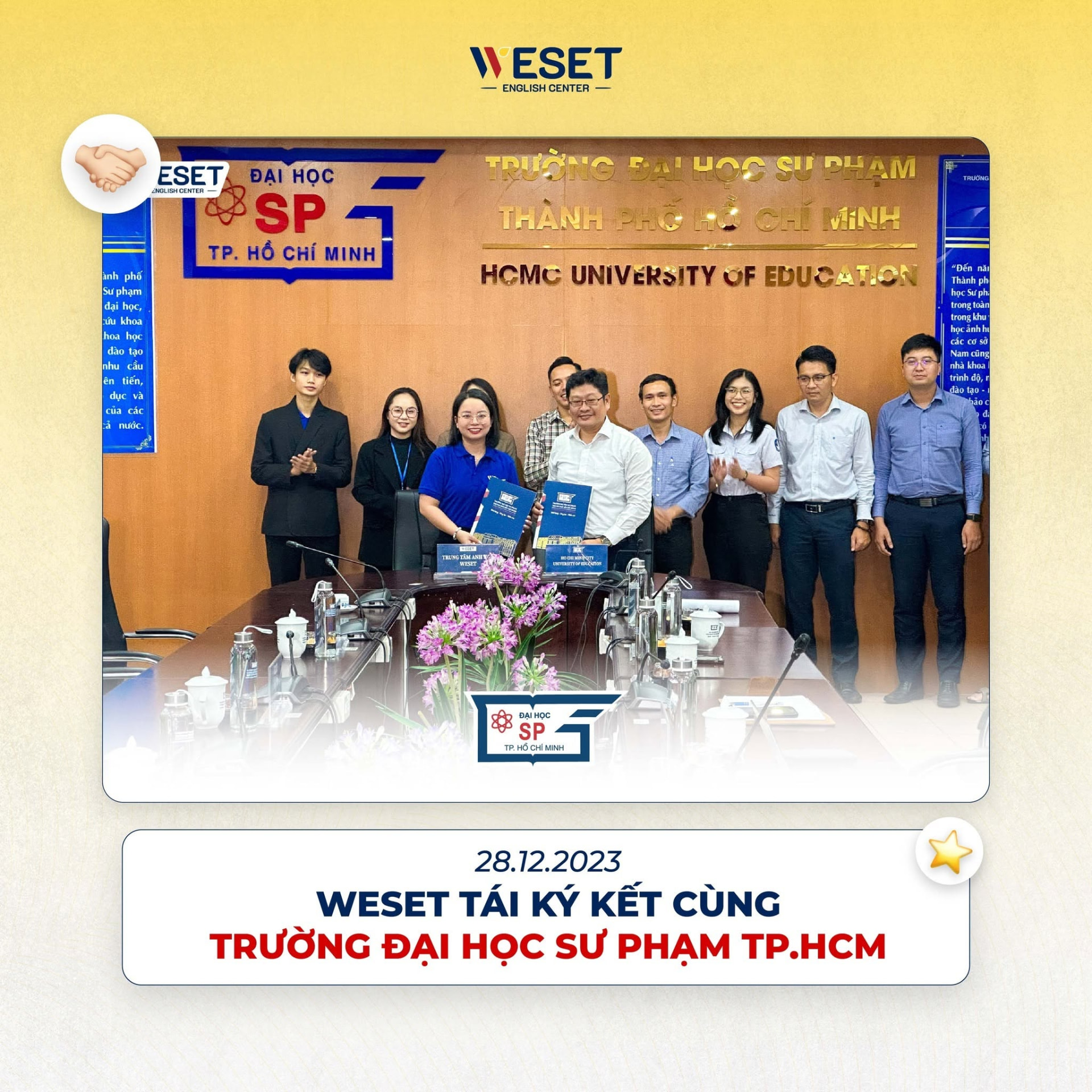 WESET ký kết hợp tác cùng Trường Đại học Sư phạm TP.HCM