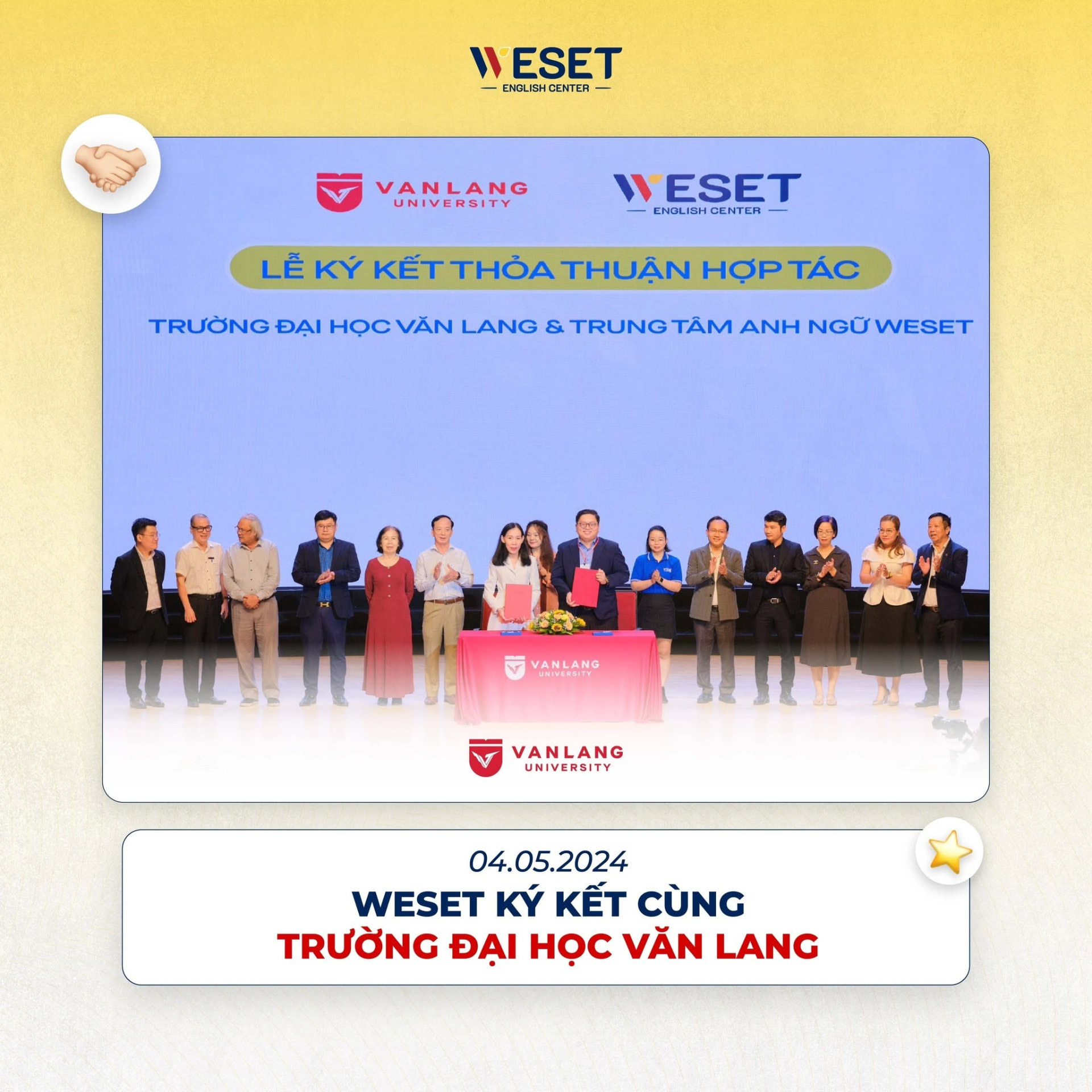 WESET ký kết hợp tác cùng Trường Đại học Văn Lang