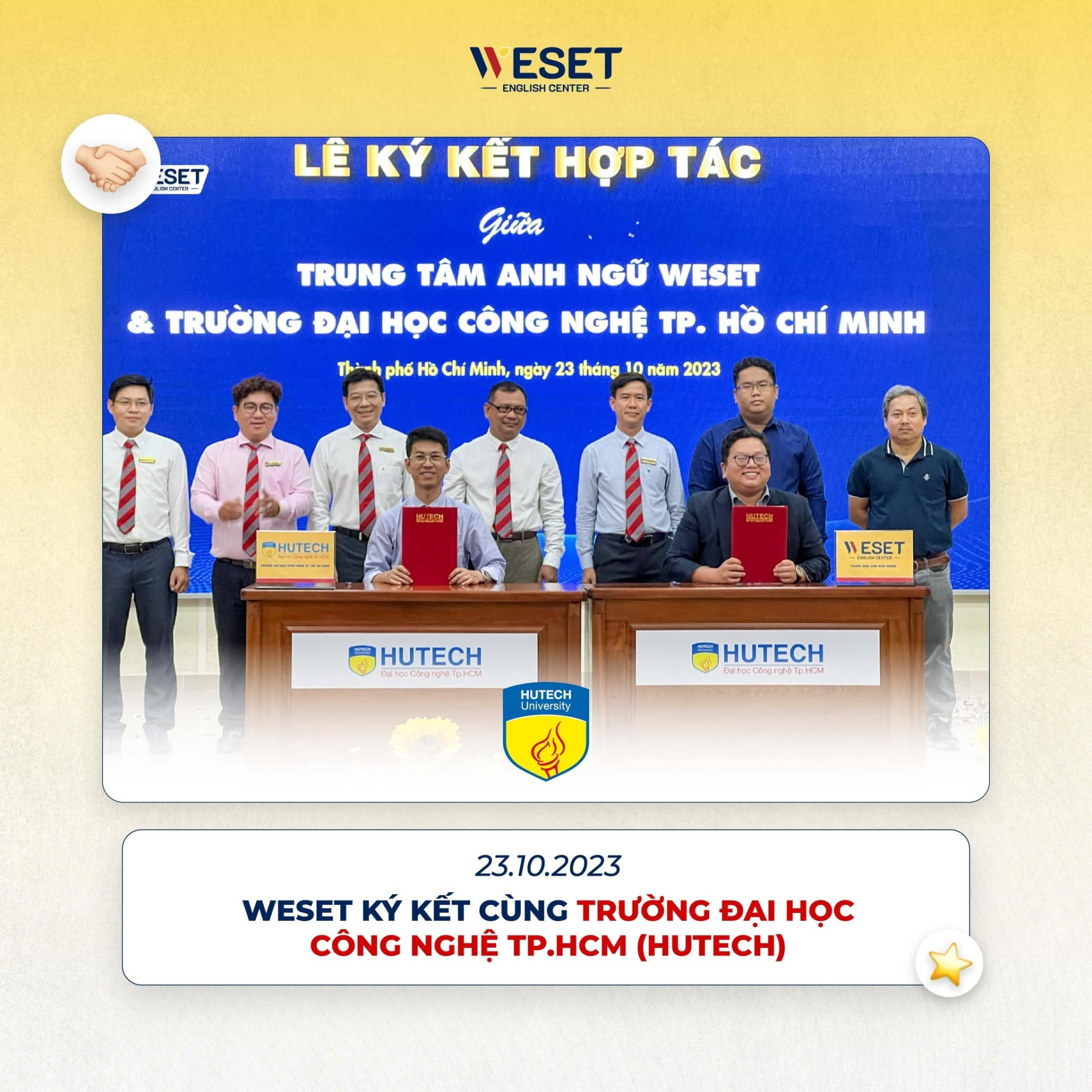 WESET ký kết hợp tác cùng Trường Đại học Công nghệ TP.HCM (HUTECH)